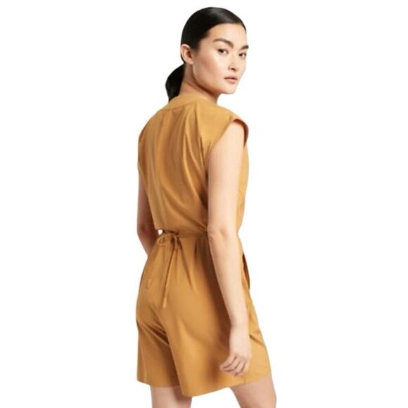 Athleta Women’s Marlow Romper Tucson Gold Size Small - Picture 2 of 10